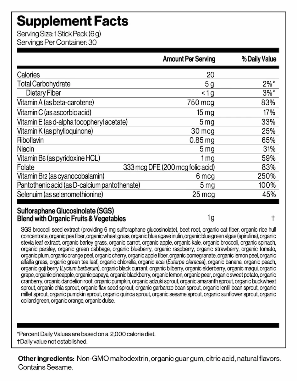 Datos del suplemento de Immunocal Booster