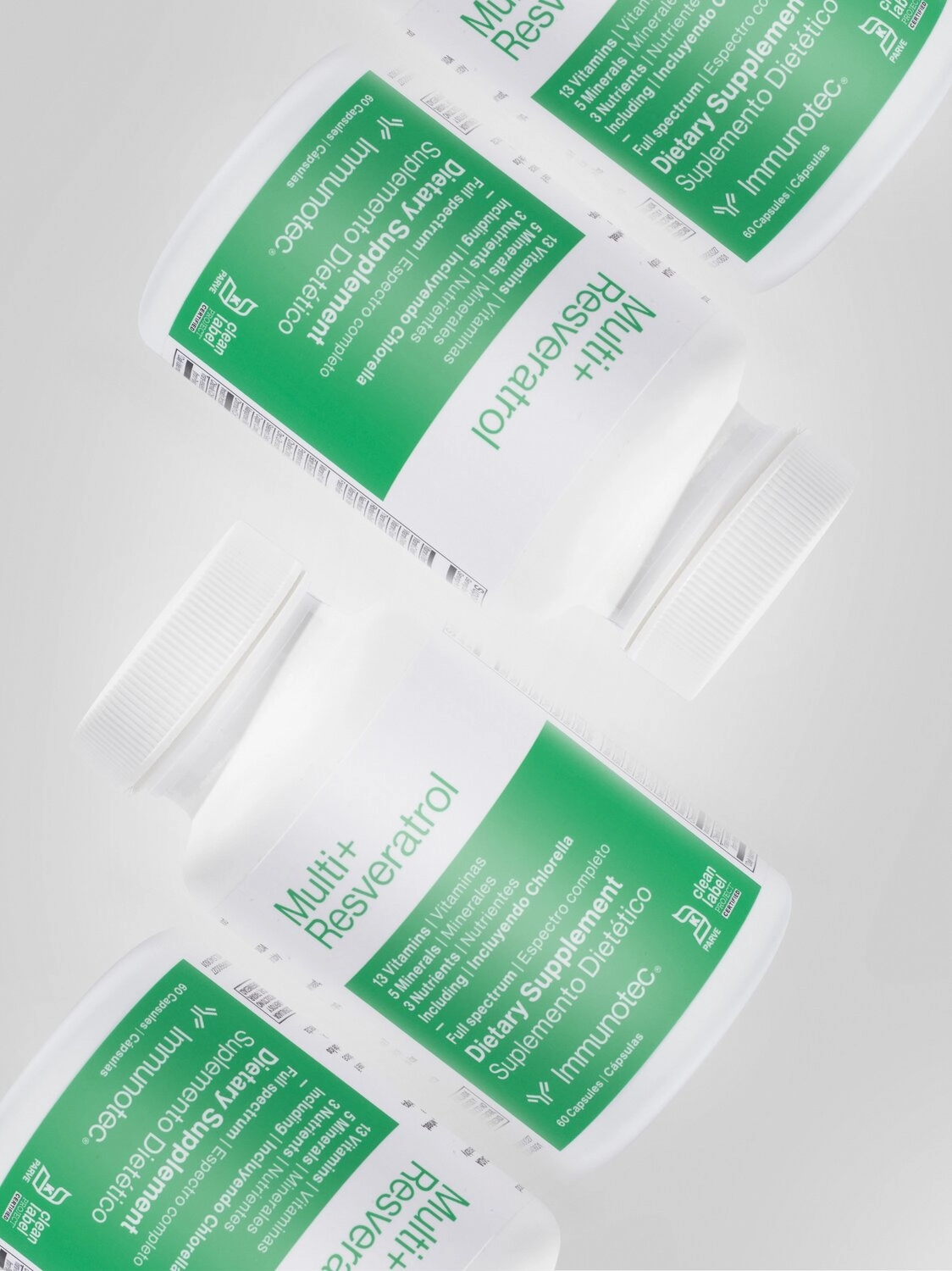 Frascos de Multi + Resveratrol